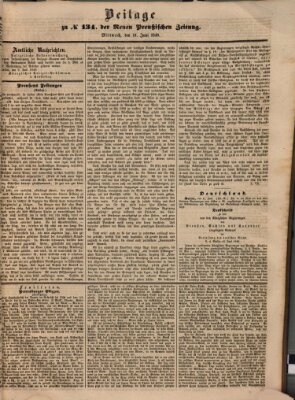 Neue preußische Zeitung Mittwoch 13. Juni 1849