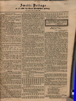 Neue preußische Zeitung Dienstag 19. Juni 1849