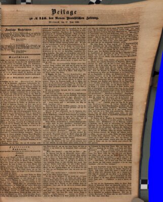 Neue preußische Zeitung Mittwoch 27. Juni 1849