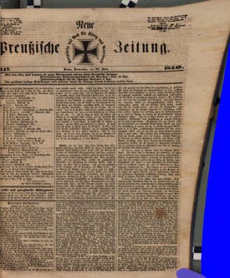 Neue preußische Zeitung Donnerstag 28. Juni 1849