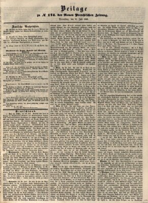 Neue preußische Zeitung Dienstag 31. Juli 1849