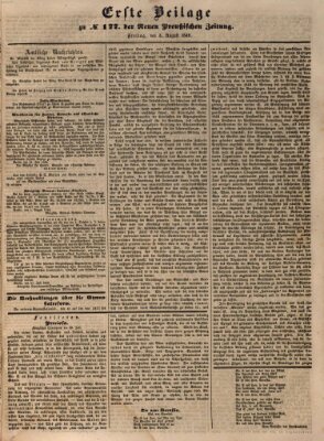 Neue preußische Zeitung Freitag 3. August 1849