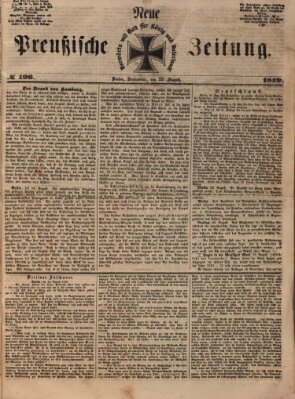 Neue preußische Zeitung Samstag 25. August 1849