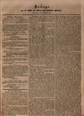 Neue preußische Zeitung Dienstag 28. August 1849