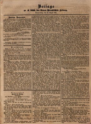 Neue preußische Zeitung Donnerstag 30. August 1849