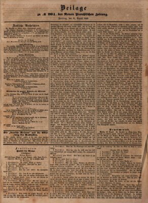 Neue preußische Zeitung Freitag 31. August 1849