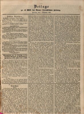 Neue preußische Zeitung Freitag 7. September 1849