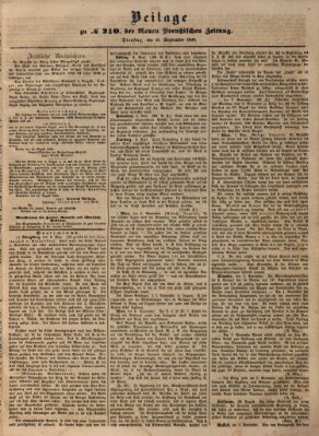 Neue preußische Zeitung Dienstag 11. September 1849