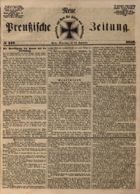 Neue preußische Zeitung Donnerstag 13. September 1849