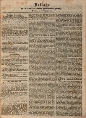 Neue preußische Zeitung Dienstag 25. September 1849