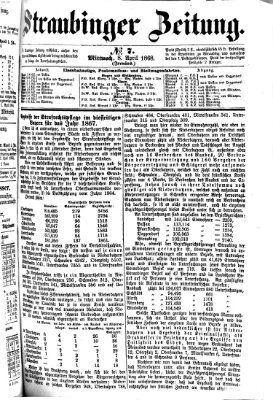 Straubinger Zeitung Mittwoch 8. April 1868