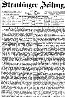 Straubinger Zeitung Freitag 1. Mai 1868