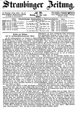 Straubinger Zeitung Freitag 15. Mai 1868