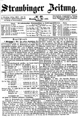 Straubinger Zeitung Sonntag 17. Mai 1868