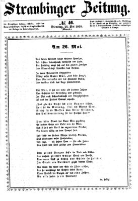 Straubinger Zeitung Dienstag 26. Mai 1868