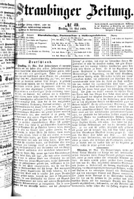 Straubinger Zeitung Freitag 29. Mai 1868