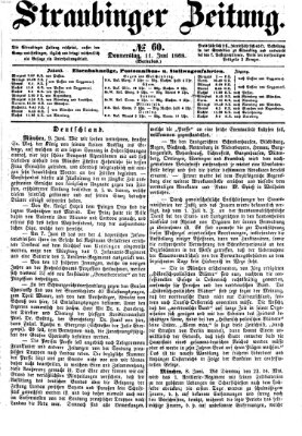 Straubinger Zeitung Donnerstag 11. Juni 1868