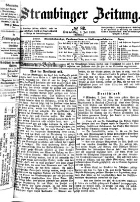 Straubinger Zeitung Donnerstag 9. Juli 1868