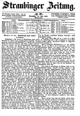 Straubinger Zeitung Dienstag 28. Juli 1868