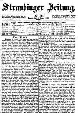 Straubinger Zeitung Donnerstag 6. August 1868