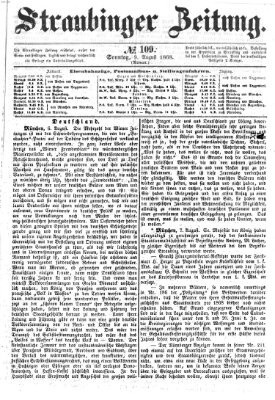 Straubinger Zeitung Sonntag 9. August 1868