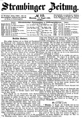 Straubinger Zeitung Sonntag 16. August 1868