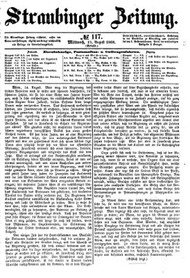 Straubinger Zeitung Mittwoch 19. August 1868