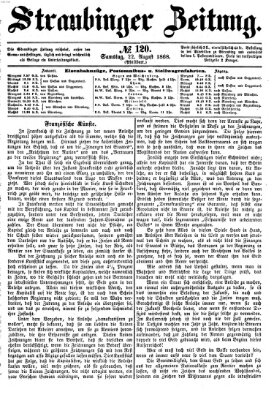 Straubinger Zeitung Samstag 22. August 1868