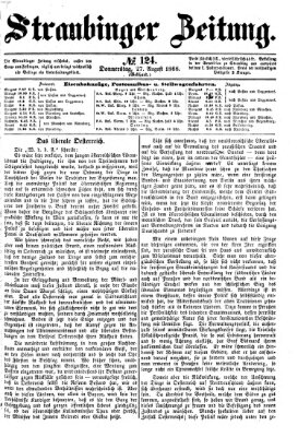 Straubinger Zeitung Donnerstag 27. August 1868