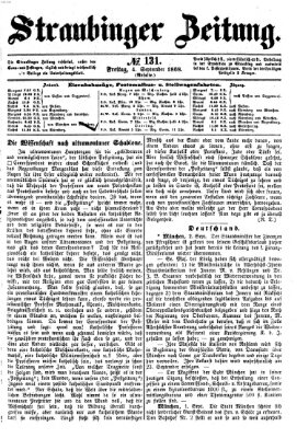 Straubinger Zeitung Freitag 4. September 1868