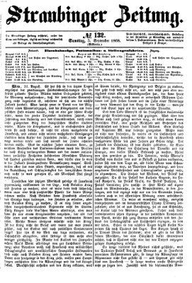 Straubinger Zeitung Samstag 5. September 1868