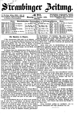 Straubinger Zeitung Sonntag 6. Dezember 1868