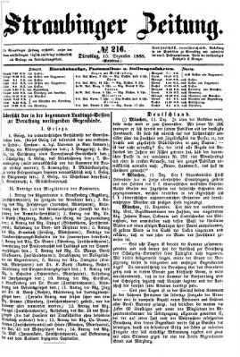 Straubinger Zeitung Dienstag 15. Dezember 1868