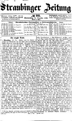 Straubinger Zeitung Donnerstag 24. Dezember 1868