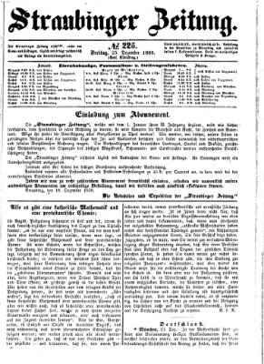 Straubinger Zeitung Freitag 25. Dezember 1868