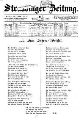 Straubinger Zeitung Freitag 1. Januar 1869