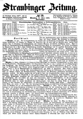 Straubinger Zeitung Sonntag 24. Januar 1869