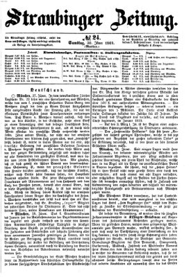 Straubinger Zeitung Samstag 30. Januar 1869