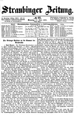 Straubinger Zeitung Sonntag 31. Januar 1869