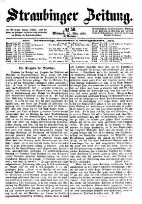 Straubinger Zeitung Mittwoch 10. März 1869