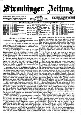 Straubinger Zeitung Freitag 12. März 1869