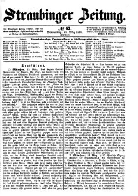 Straubinger Zeitung Donnerstag 18. März 1869