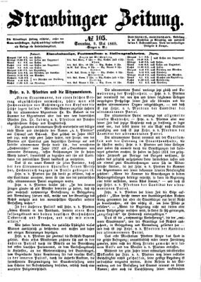 Straubinger Zeitung Sonntag 9. Mai 1869