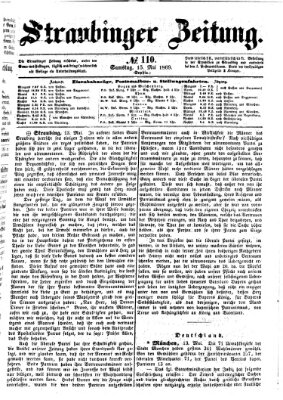 Straubinger Zeitung Samstag 15. Mai 1869