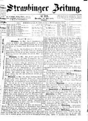 Straubinger Zeitung Sonntag 16. Mai 1869