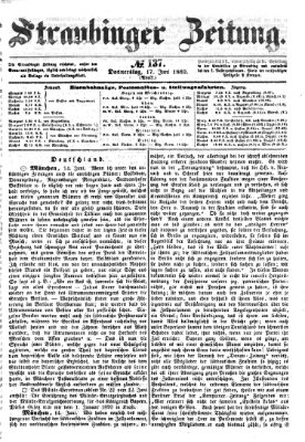 Straubinger Zeitung Donnerstag 17. Juni 1869