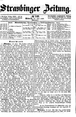 Straubinger Zeitung Mittwoch 23. Juni 1869