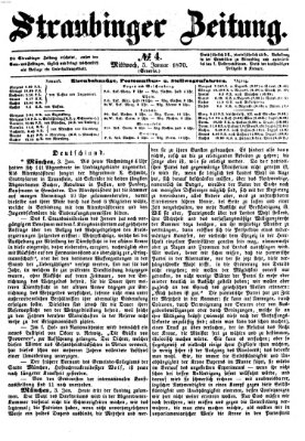 Straubinger Zeitung Mittwoch 5. Januar 1870