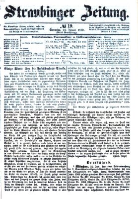 Straubinger Zeitung Sonntag 23. Januar 1870