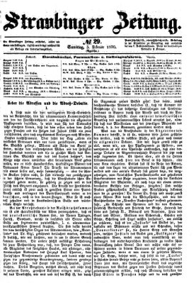 Straubinger Zeitung Samstag 5. Februar 1870